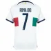 Set di maglie per bambini di trasferta della Coppa del mondo 2022 del Portogallo di Ronaldo - Bianco