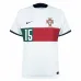 La camiseta de partido fuera de la Copa del Mundo FIFA 2022 de Portugal de Rafael Leão - Blanca
