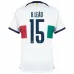 La camiseta de partido fuera de la Copa del Mundo FIFA 2022 de Portugal de Rafael Leão - Blanca