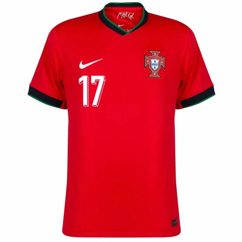 Rafael Leão. Portugal's 2024/25 Home Jersey - Red