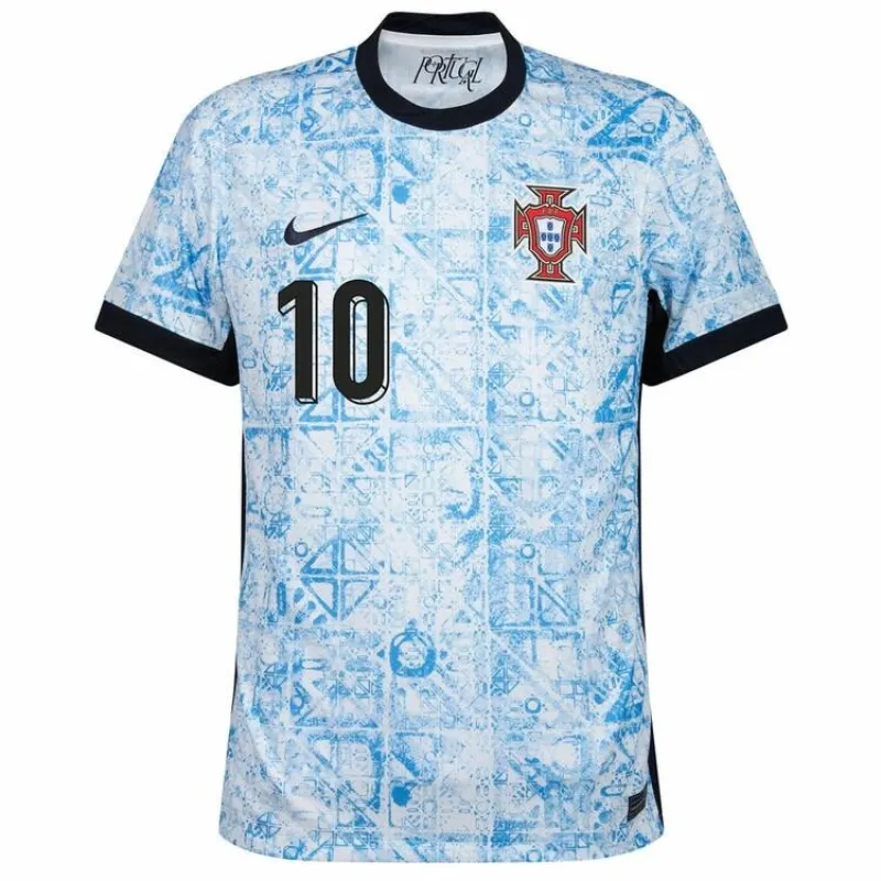 Bernardo. Maglia di trasferta della Portogallo 2024/25 - Bianco
