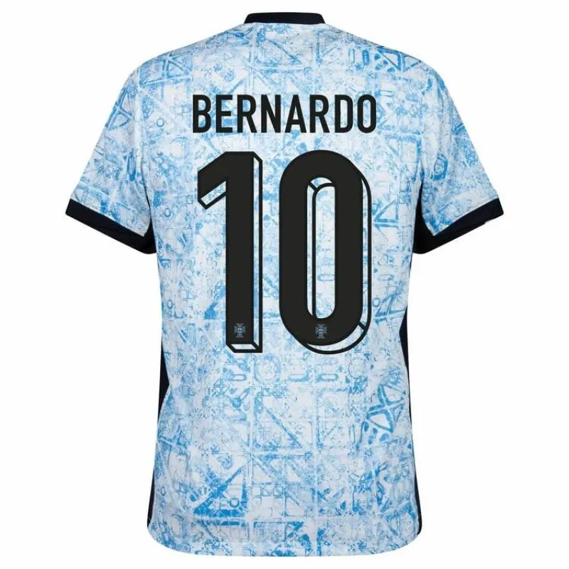 Bernardo. Maglia di trasferta della Portogallo 2024/25 - Bianco