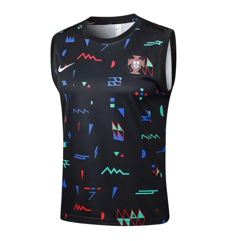 Gilet + shorts del Portogallo 2024/25 - motivo nero