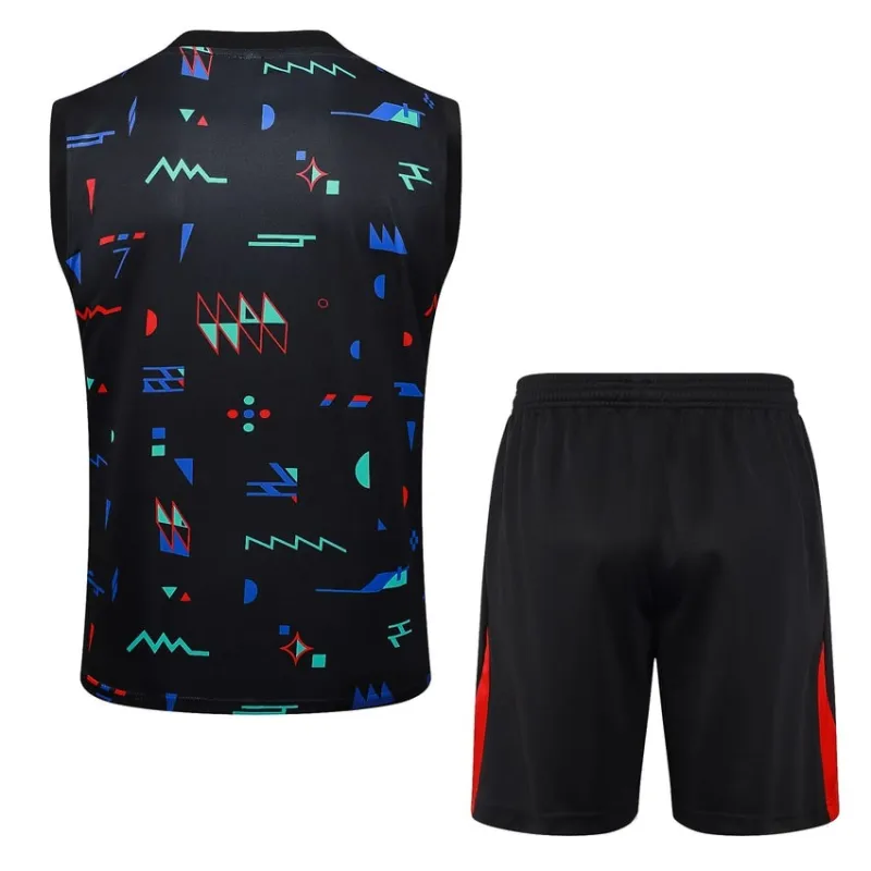 Gilet + shorts del Portogallo 2024/25 - motivo nero