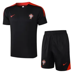 Costume di allenamento + shorts del Portogallo 2024/25 - nero