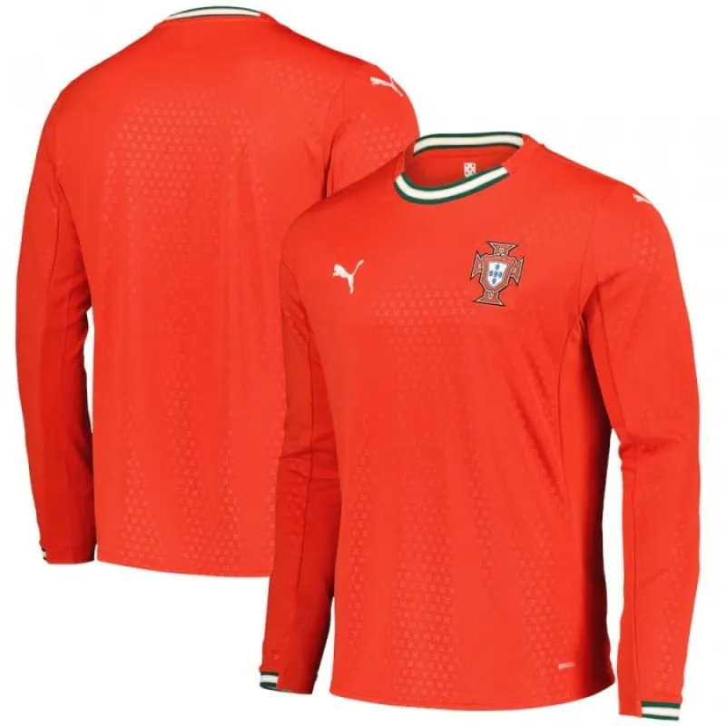 Portugal 2025/26 Home Long-Sleeved Jersey - Red