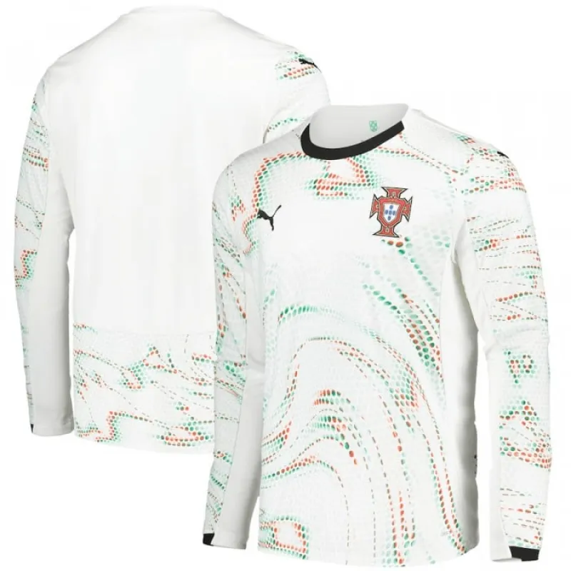 Maglia a maniche lunghe away Portogallo 2025/26 - Bianco