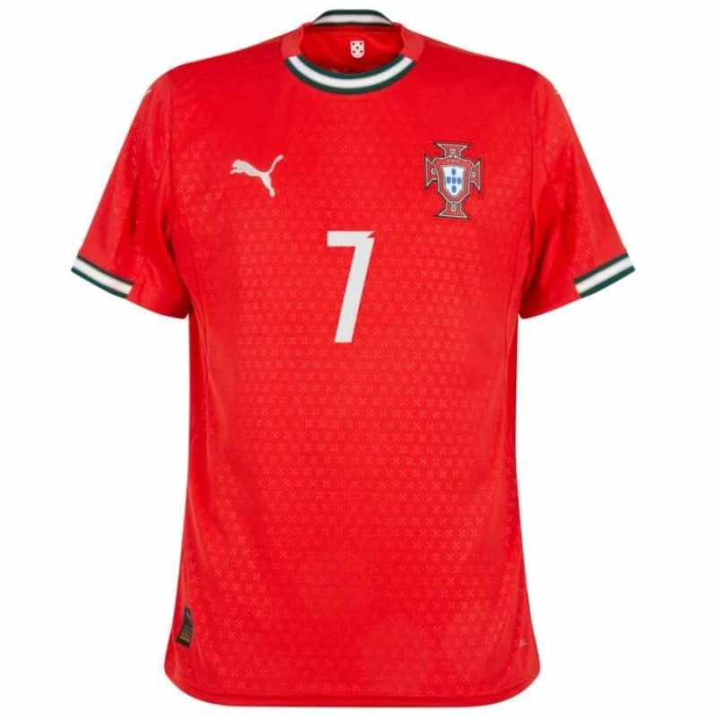 Portugal RONALDO Kids' Jersey 2025/26 Home - Red