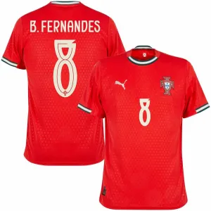 Portogallo B. FERNANDES 2025/26 Maglia Casalinga - Rossa