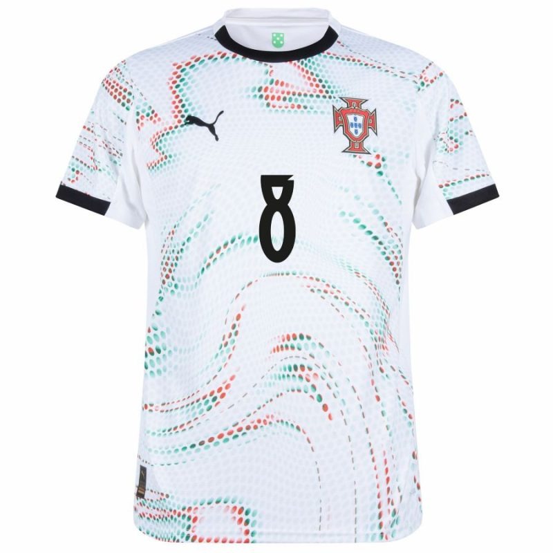 Portugal B.FERNANDES 2025/26 Camiseta Visitante - Blanca