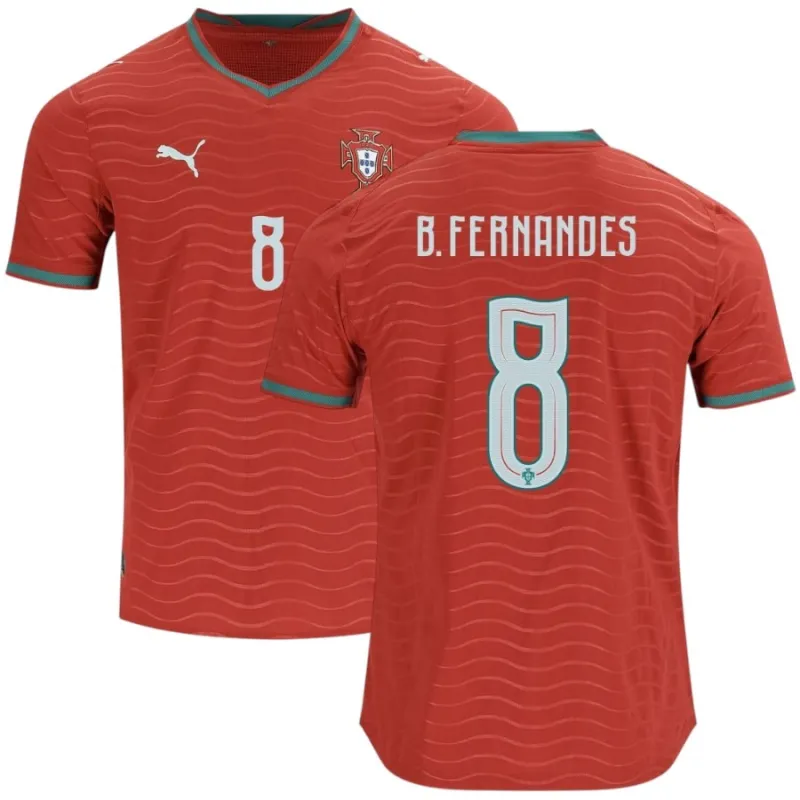 Portugal B.FERNANDES 2026/27 Camiseta Local - Roja