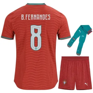 Portugal B.FERNANDES Kids' Kit 2026/27 Home - Red
