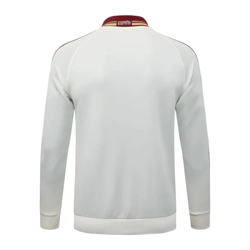 Giacca Tuta Sport Spagna 2026/27 Bianco Rosso