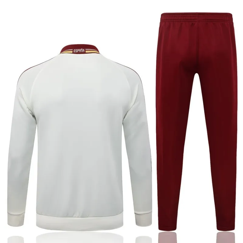 Giacca Tuta Sport Spagna 2026/27 Bianco Rosso
