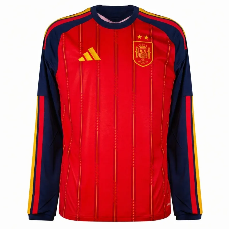 Maillot Manches Longues Domicile Espagne 2026/27 Deux Étoiles