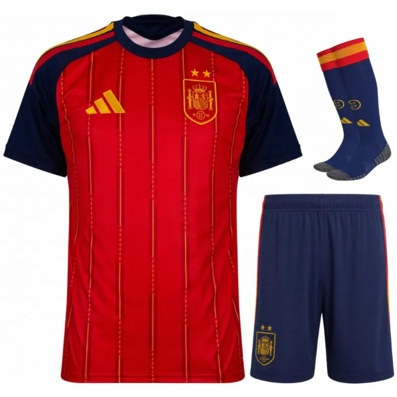 Spanien Heim Kinder Set Trikot 2026/27 Zwei Sterne