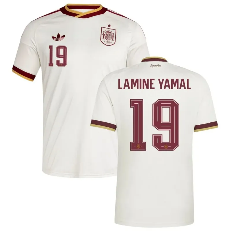 Spain LAMINE YAMAL 2026/27 away jersey white