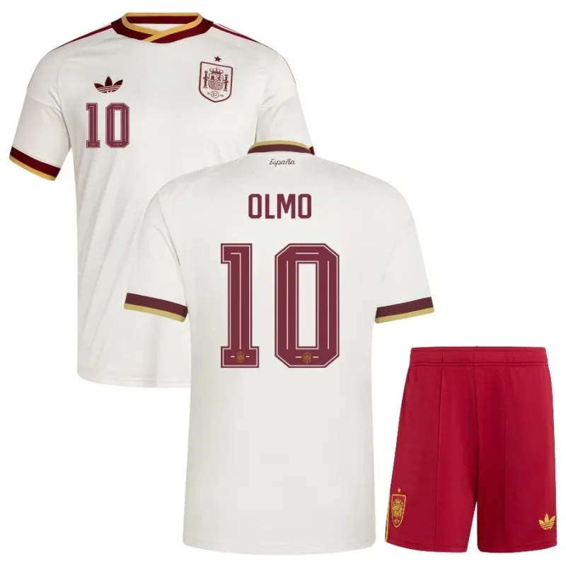 Spain OLMO 2026/27 kids away jersey set white