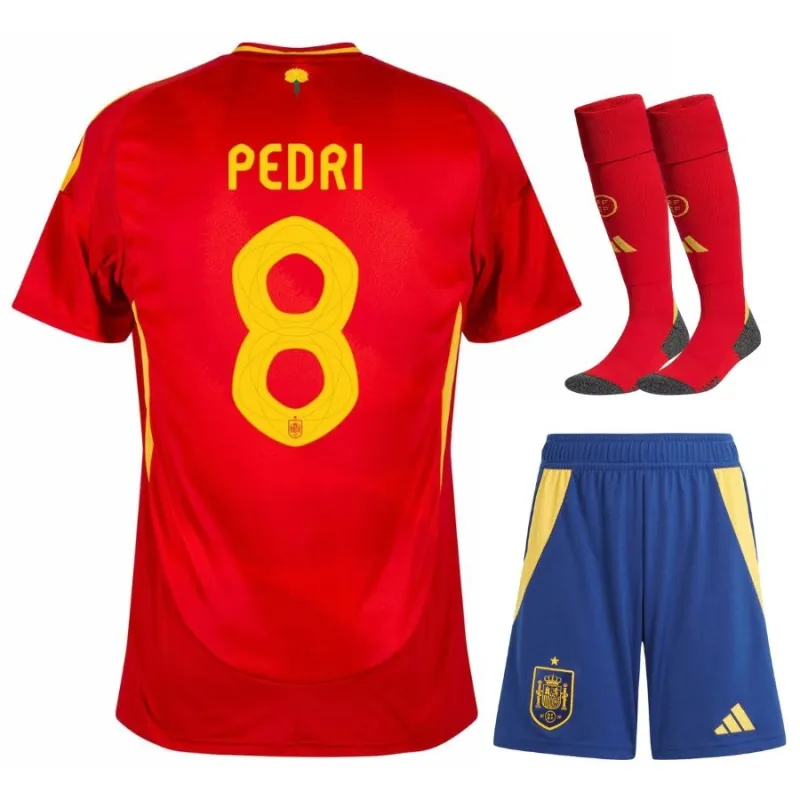 Pedro's Spain 2024/25 Home Kids' Jersey Set - Red