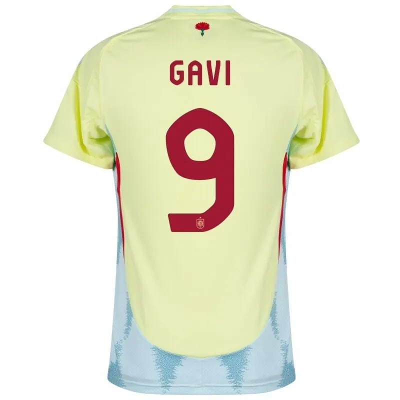 Gavi's Spain 2024/25 Away Kids' Jersey Set - Yellow