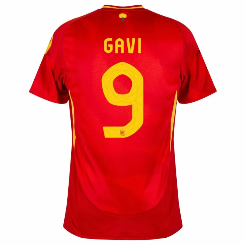 Gavi's Spanische 2024/25 Heimtrikot - Rot