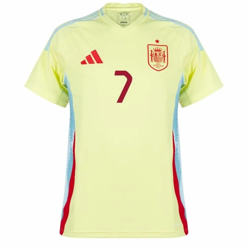 Maillot d'extérieur de l'Espagne de Morata 2024/25 - Jaune