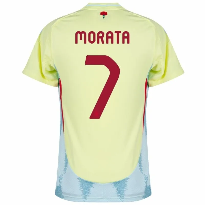 Maillot d'extérieur de l'Espagne de Morata 2024/25 - Jaune