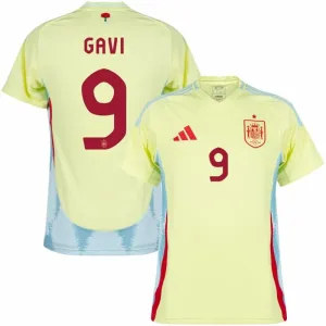 Gavi's Spain 2024/25 Away Jersey - Yellow