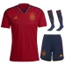 Spain 2022 World Cup Home Kids Football Kit - Red