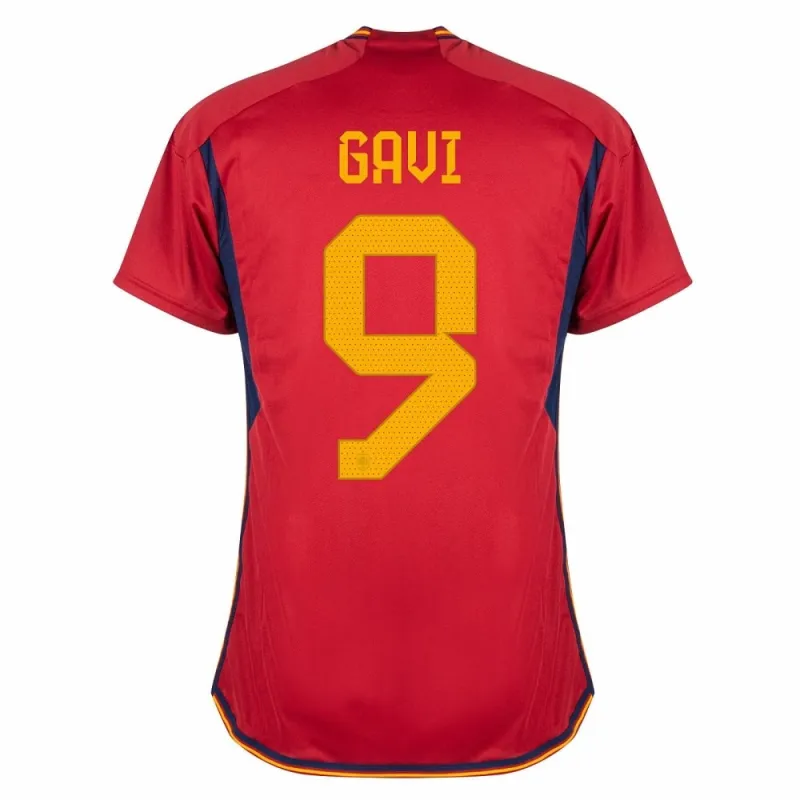 Maglia principale della Spagna per la Coppa del mondo FIFA 2022 di Gavi - Rosso