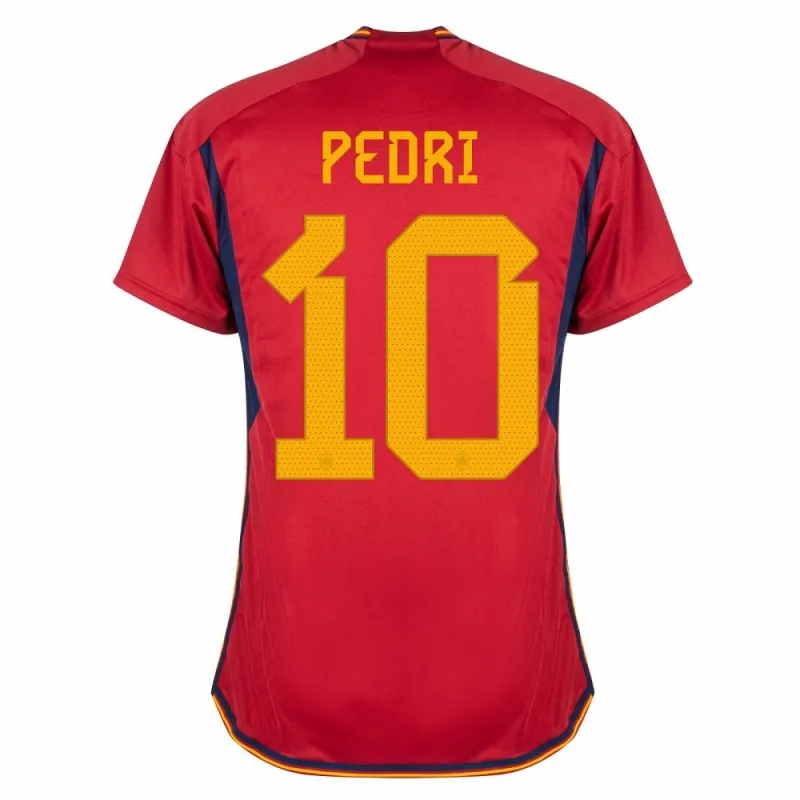 Pedri's Spain 2022 FIFA World Cup Home Jersey - Red