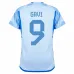 Gavi. Maglia d'esterno della Spagna per la Coppa del mondo FIFA 2022 - Blu