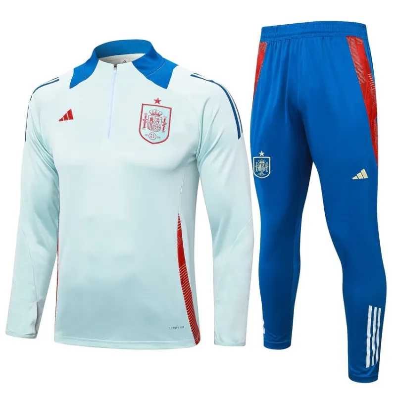 Spain's 2024/25 long-sleeved sportswear + trousers - white