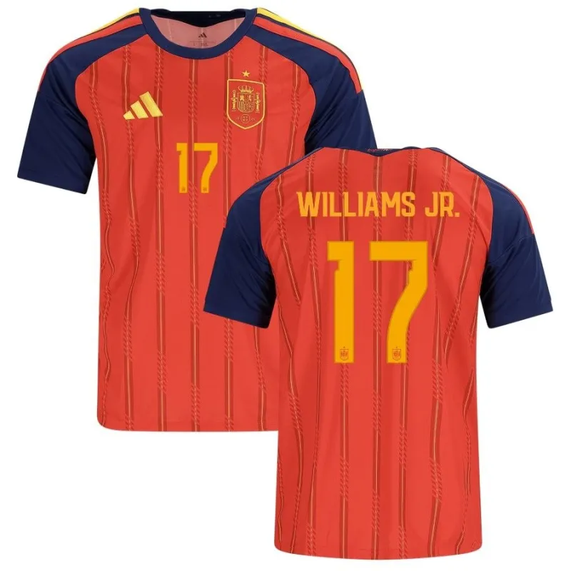 Spain WILLIAMS JR 2026/27 Home Jersey - Red