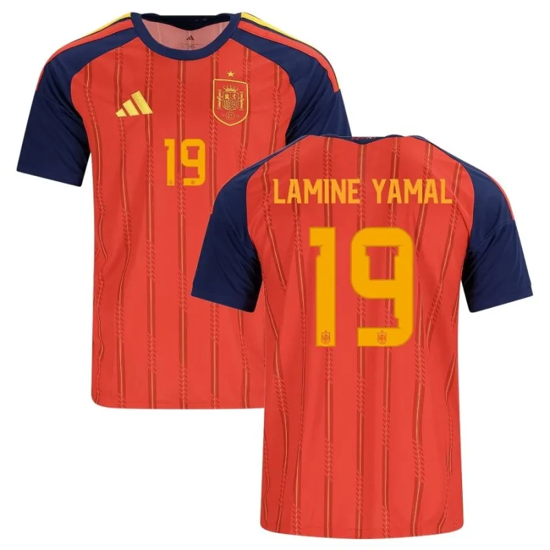 Spain LAMINE YAMAL 2026/27 Home Jersey - Red