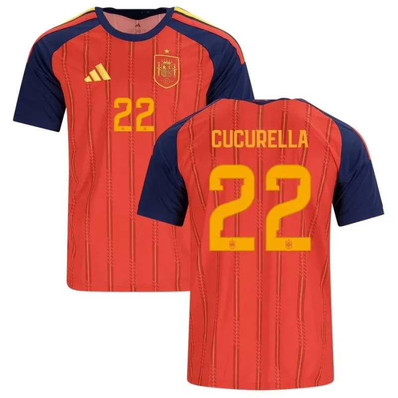 Spain CUCURELLA 2026/27 Home Jersey - Red