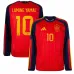 Spain LAMINE YAMAL 2026/27 Home Long Sleeve Jersey - Red