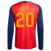 Spain PEDRI 2026/27 Home Long Sleeve Jersey - Red