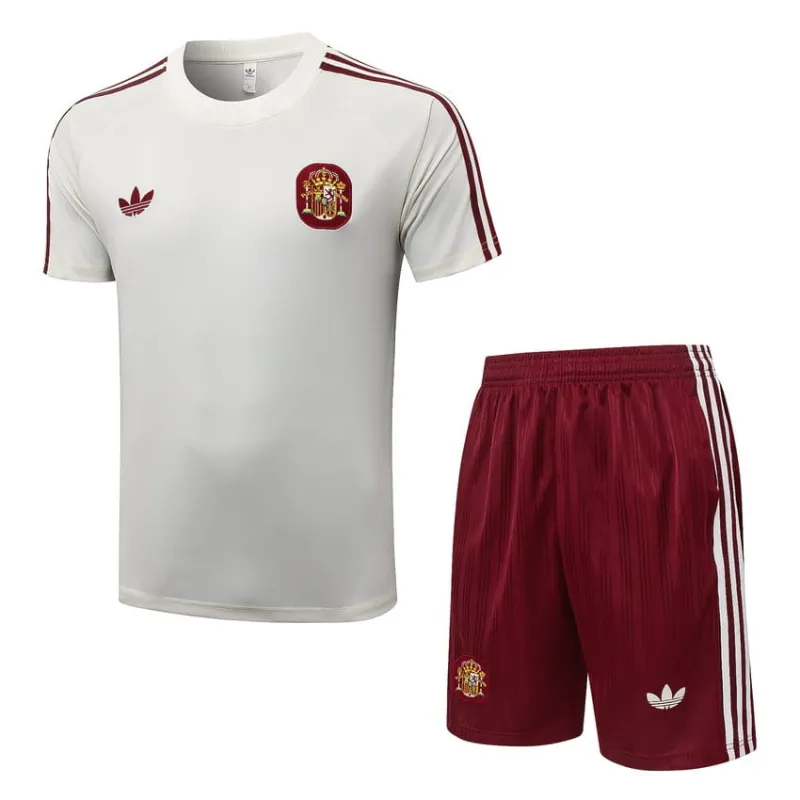 Kit Allenamento Spagna 2026/27 Bianco Rosso