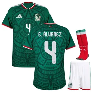 Mexico E. ALVAREZ 2026/27 Home Kids Kit Green
