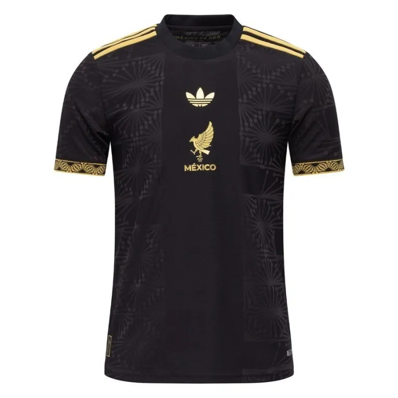 México Copa Oro Local Niño Camiseta de Aficionado - Negro