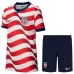 USA 2026/27 Home Kids Kit Red White