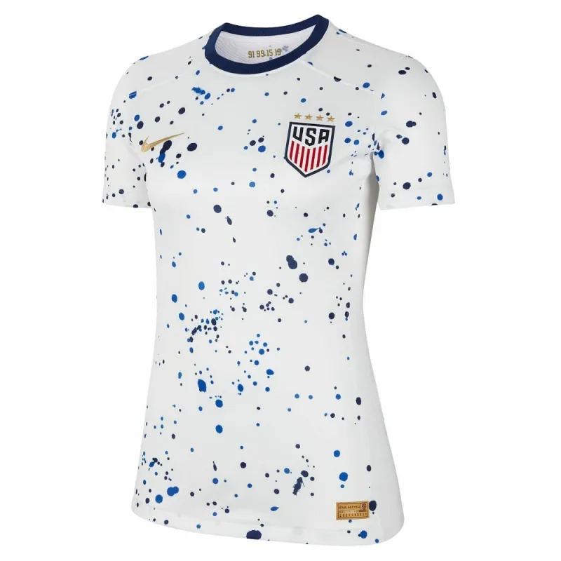 La maglia di casa 2023/24 per donne della squadra statunitense, versione fan, bianca