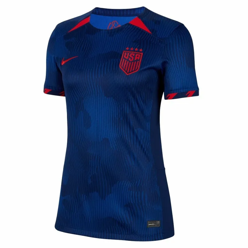 La maglia di trasferta 2023/24 per donne della squadra statunitense, versione fan, verde