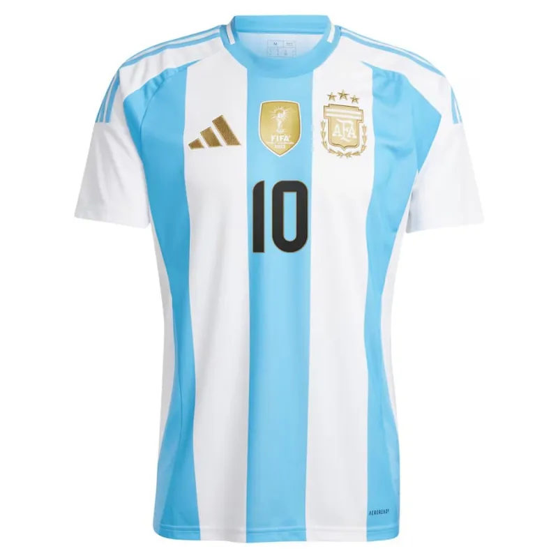 Messi Argentina 2024/25 Maglia Casa Bambino Set - Blu e Bianco