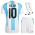 Messi Argentina 2024/25 Maglia Casa Bambino Set - Blu e Bianco