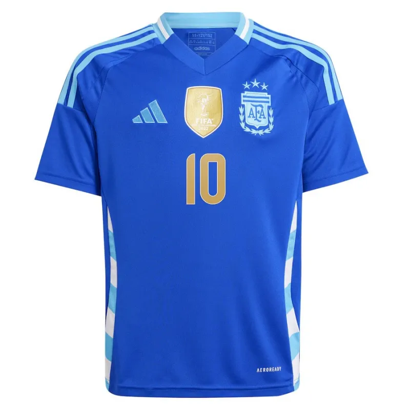 Messi, Maglia dell'Argentina in trasferta 2024/25 per bambini (Blu)