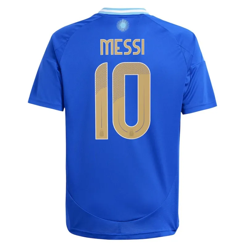 Messi, Maglia dell'Argentina in trasferta 2024/25 per bambini (Blu)