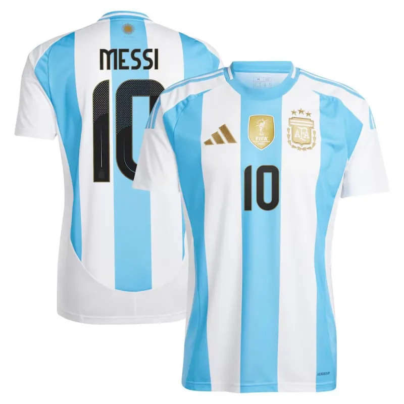 Messi, Argentinien 2024/25 Heimtrikot (Blau)