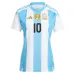 Messi, Argentina 2024/25 Women's Home Jersey (Sky Blue)